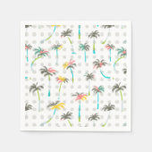 Waterverf Palm Trees Servet (Voorkant)