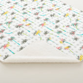 Waterverf Palm Trees Sherpa Deken (3/4)