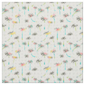 Waterverf Palm Trees Stof (Swatch)