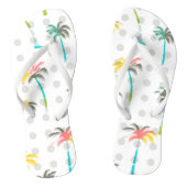 Waterverf Palm Trees Teenslippers (Voetbed)