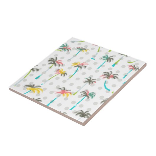 Waterverf Palm Trees Tegeltje (Zijkant)