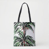 Waterverf Palm Trees Tote Bag (Voorkant)