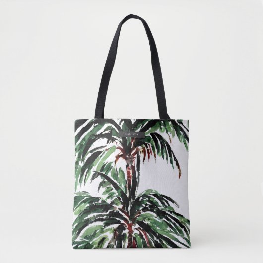 Waterverf Palm Trees Tote Bag (Voorkant)