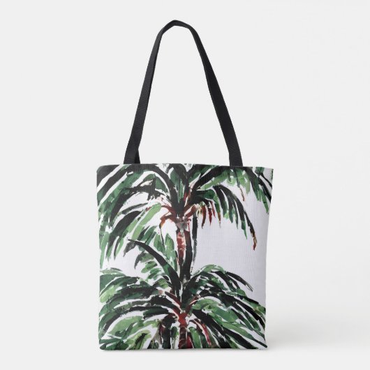 Waterverf Palm Trees Tote Bag (Achterkant)