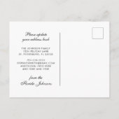 Waterverf Palm Trees Tropical Verplaatst naar Flor Aankondigingskaart (Achterkant)