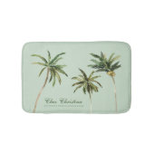 Waterverf Palm Trees Tropisch Gepersonaliseerd Badmat (Voorkant)