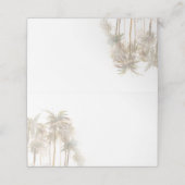 Waterverf Palm Trees Wedding Plaatskaartje (Buitenkant ongevouwen)