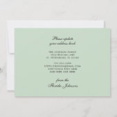 Waterverf Palm Trees wijziging adreskaart (Achterkant)