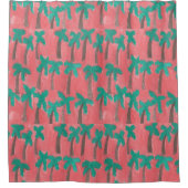 Waterverf palm Trewer gordijn (Voorkant)