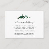 Waterverf Palm Wedding Hotel Accommodatie Kaarten (Voorkant)
