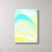 Waterverf palmblad canvas wrap (Voorkant)