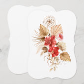 Waterverf palmblad orchidee kaart (Voorkant / Achterkant)