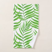 Waterverf palmbladeren bad handdoek (Handdoek)