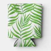 Waterverf palmbladeren blikjeskoeler (Voorkant)