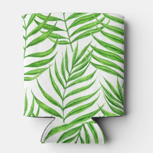 Waterverf palmbladeren blikjeskoeler (Achterkant)