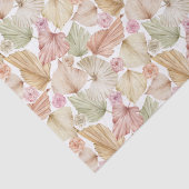 Waterverf palmbladeren en -Rozen Tissuepapier (Detail)