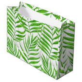 Waterverf palmbladeren groot cadeauzakje (Voorkant Gekanteld)