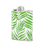 Waterverf palmbladeren heupfles (Links)