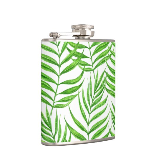 Waterverf palmbladeren heupfles (Rechts)