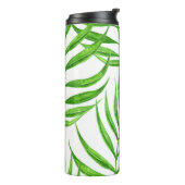 Waterverf palmbladeren thermosbeker (Gedraaid links)