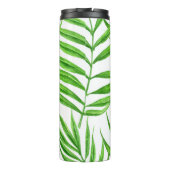 Waterverf palmbladeren thermosbeker (Achterkant)