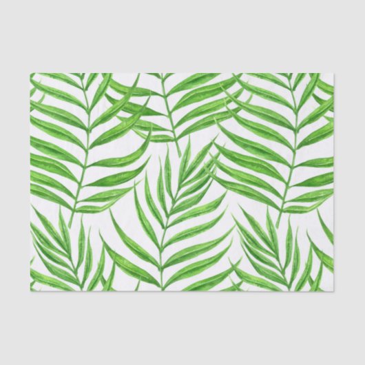 Waterverf palmbladeren tissuepapier (Voorkant)