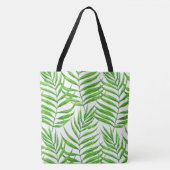 Waterverf palmbladeren tote bag (Voorkant)
