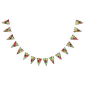 Waterverf palmbladeren watermeloen trouwdecor vlaggetjes (Alle)