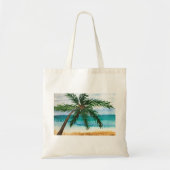 Waterverf palmbomen zee hawaï tote bag (Voorkant)