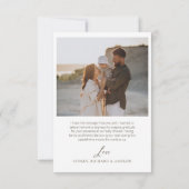 Waterverf palmboom Baby shower dank u Bedankkaart (Achterkant)