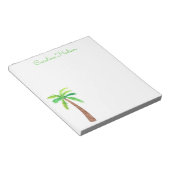 Waterverf palmboom notitieblok (Schuin)