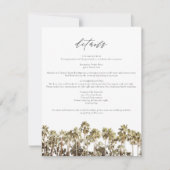 Waterverf palmboom tropische doorsnede Kaart (Voorkant)