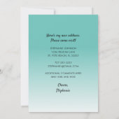 Waterverf palmboom verplaatst naar mijn gelukkige aankondiging (Achterkant)