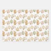 Waterverf Palmenbladeren Inpakpapier Vel (Voorkant)