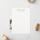 Waterverf Palmlandschap van Miami Notitiekaartje (Voorkant / Achterkant in situ)