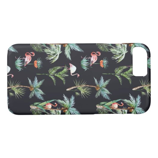 Waterverf palmpatroon Case-Mate iPhone case (Achterkant (Horizontaal))