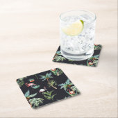 Waterverf palmpatroon kartonnen onderzetters (Insitu)