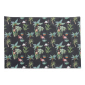 Waterverf palmpatroon kussensloop (Achterkant-Rechts)