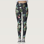 Waterverf palmpatroon leggings (Voorkant)