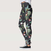 Waterverf palmpatroon leggings (Links)