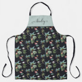 Waterverf palmpatroon schort (Voorkant)