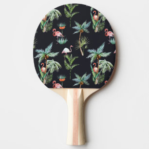 Waterverf palmpatroon tafeltennisbatje