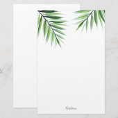 Waterverf Palms Briefpapier (Voorkant / Achterkant)