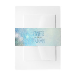 waterverf palms bruiloft uitnodigingen wikkel