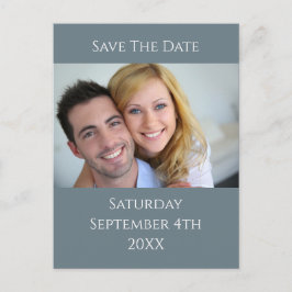 Waterverf Palms en Slate Wedding Aankondigingskaart