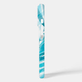 Waterverf Palms Hawaiian Tropical in Turquoise Case-Mate iPhone Case (Achterkant / Links)