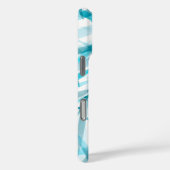 Waterverf Palms Hawaiian Tropical in Turquoise Case-Mate iPhone Case (Achterkant / Rechts)