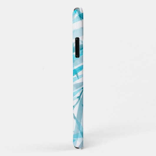 Waterverf Palms Hawaiian Tropical in Turquoise Case-Mate iPhone Case (Achterkant/rechts)