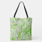 Waterverf Palms Hawaiian Tropisch Omkeerbaar Tote Bag (Achterkant)