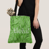 Waterverf Palms Hawaiian Tropisch Omkeerbaar Tote Bag (Dichtbij)